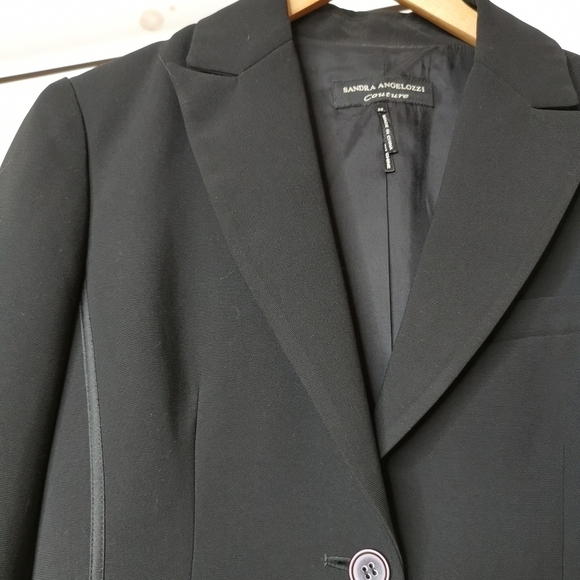 Sandra Angelozzi - Designer blazer jet black - Picture 5 of 7